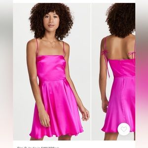 Brand New Amanda Uprichard Starlett Dress Hot Pink Mini A Line Women’s Size S